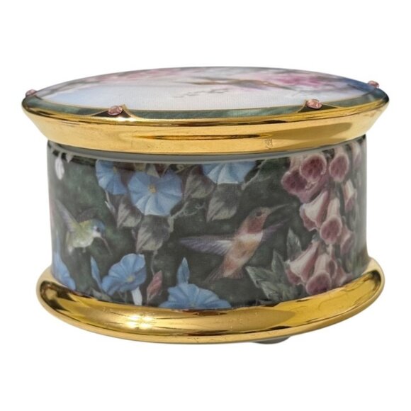 Rufous Hummingbird Music Box 1994 Lena Liu Ardleigh-Elliott Beethoven Ode to Joy - Picture 5 of 8